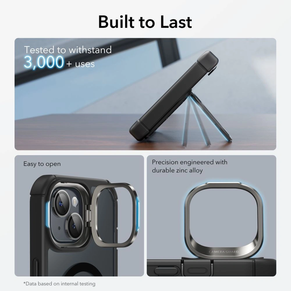 Hurtownia GSM - Etui ESR Armor Tough Kickstand HaloLock MagSafe Apple iPhone 15 Clear/negru - ESR737 - {ean13} - Hurt