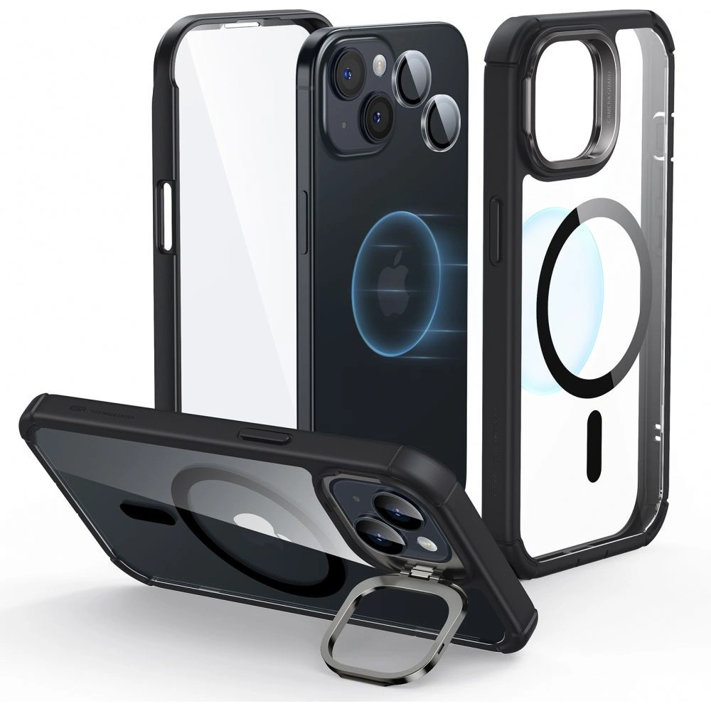 Hurtownia GSM - Case ESR Armor Tough Kickstand HaloLock MagSafe Apple iPhone 15 Plus / 14 Plus Klar/schwarz - ESR738 - {ean13} - Hurt