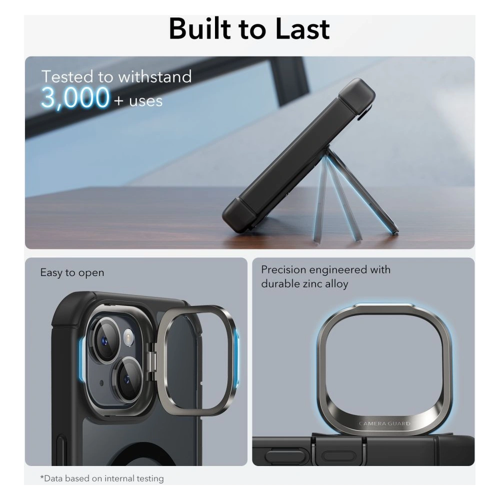 Hurtownia GSM - Case ESR Armor Tough Kickstand HaloLock MagSafe Apple iPhone 15 Plus / 14 Plus Klar/schwarz - ESR738 - {ean13} - Hurt