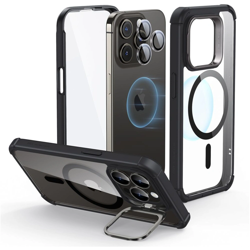 Hurtownia GSM - Case ESR Armor Tough Kickstand HaloLock MagSafe Apple iPhone 15 Pro Klar/schwarz - ESR739 - {ean13} - Hurt