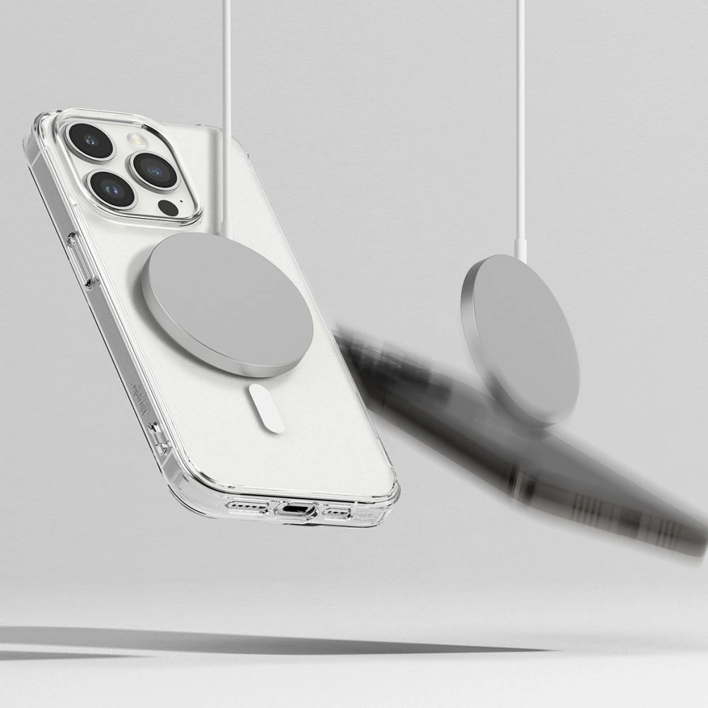 Hurtownia GSM - Etui Ringke Fusion Magnetic MagSafe Apple iPhone 15 Pro Max Matné Čiré - RGK1836 - {ean13} - Hurt