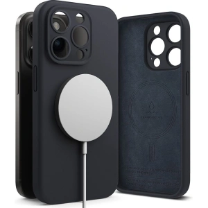 Wholesale Ringke Silicone Magnetic MagSafe Apple iPhone 15 Pro Max Deep Blue - RGK1841 - {ean13} - Hurt