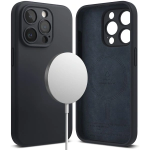 Hurtownia GSM - Etui Ringke Silicon Magnetic MagSafe Apple iPhone 15 Pro Max Albastru Închis - RGK1841 - {ean13} - Hurt