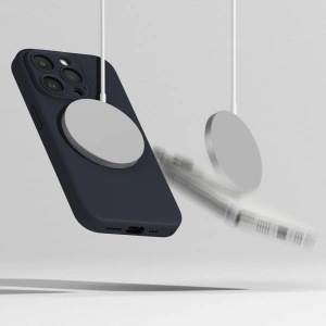 Wholesale Ringke Silicone Magnetic MagSafe Apple iPhone 15 Pro Max Deep Blue - RGK1841 - {ean13} - Hurt