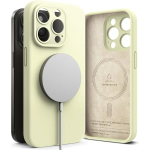 Wholesale Ringke Silicone Magnetic MagSafe Apple iPhone 15 Pro Max Sunny Lime - RGK1842 - {ean13} - Hurt