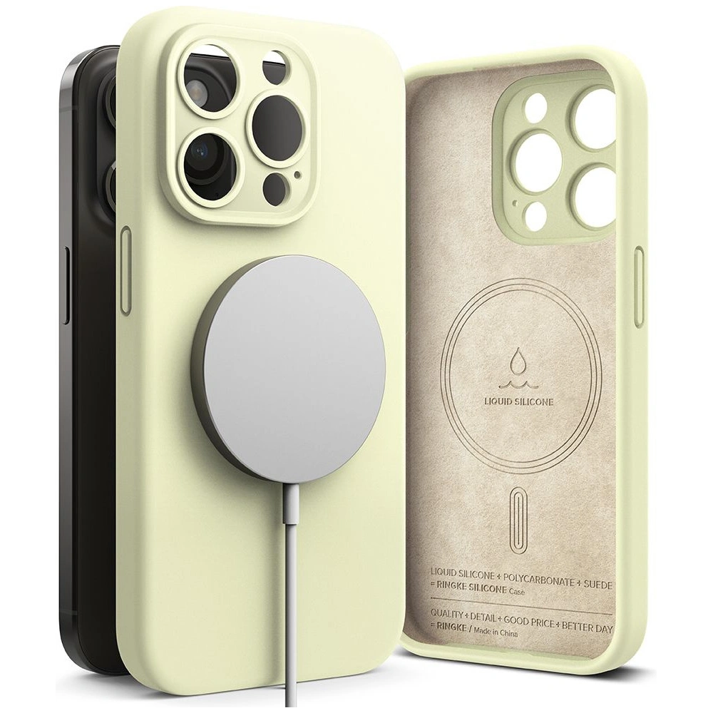 Hurtownia GSM - Case Ringke Silikon Magnetic MagSafe Apple iPhone 15 Pro Max Sunny Lime - RGK1842 - {ean13} - Hurt
