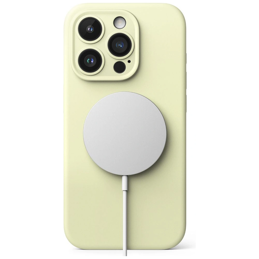 Wholesale Ringke Silicone Magnetic MagSafe Apple iPhone 15 Pro Max Sunny Lime - RGK1842 - {ean13} - Hurt