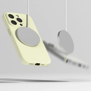 Wholesale Ringke Silicone Magnetic MagSafe Apple iPhone 15 Pro Max Sunny Lime - RGK1842 - {ean13} - Hurt
