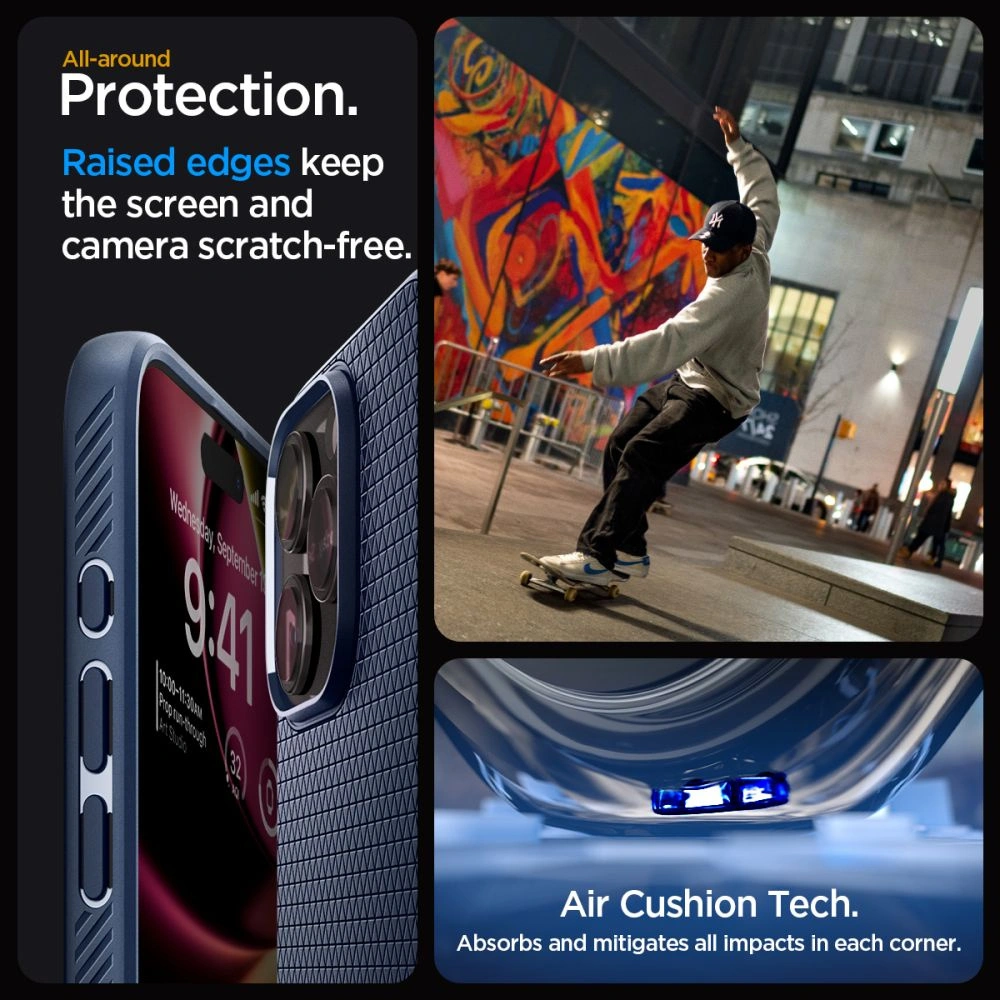 Hurtownia GSM - Etui Spigen Liquid Air Apple iPhone 15 Pro Max Tengerészkék - SPN2946 - {ean13} - Hurt