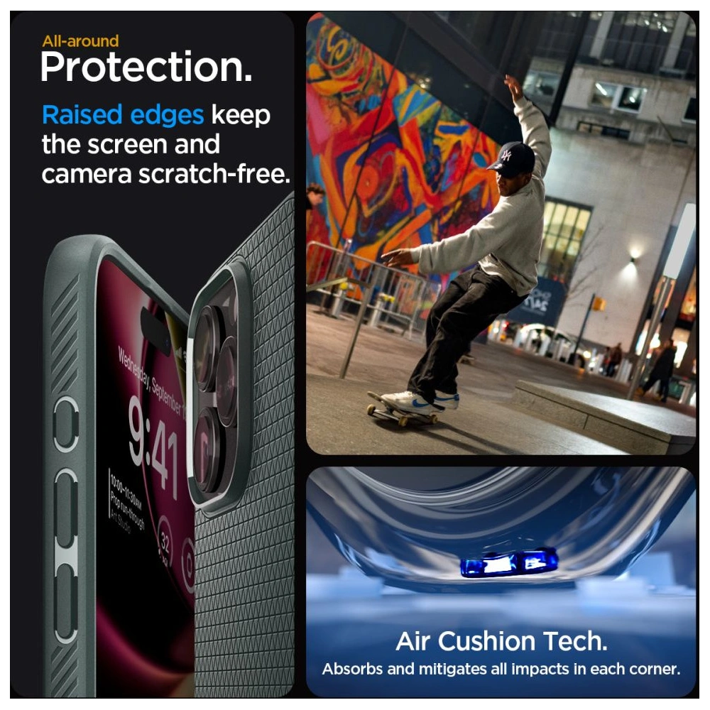 Wholesale Spigen Liquid Air Apple iPhone 15 Pro Max Abyss Green - SPN2947 - {ean13} - Hurt