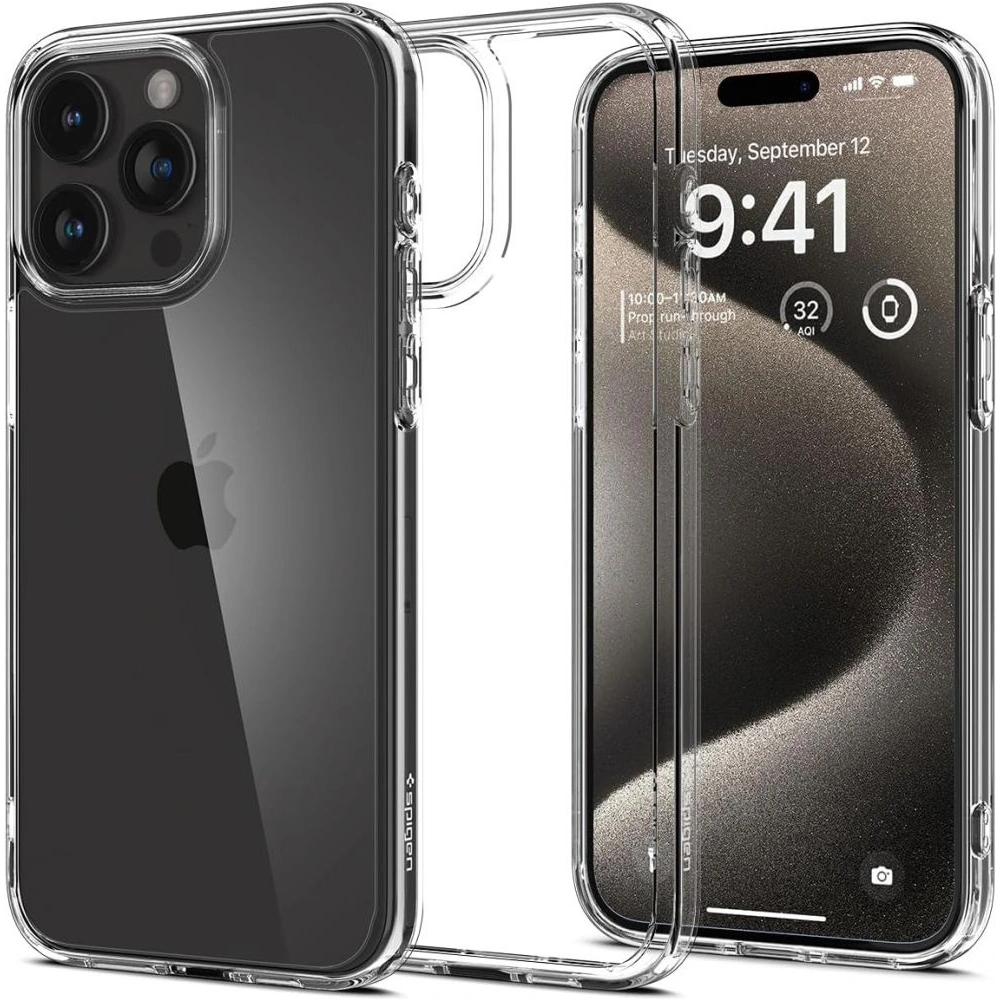 Hurtownia GSM - Case Spigen Ultra Hybrid Apple iPhone 15 Pro Max Crystal Clear - SPN2948 - {ean13} - Hurt