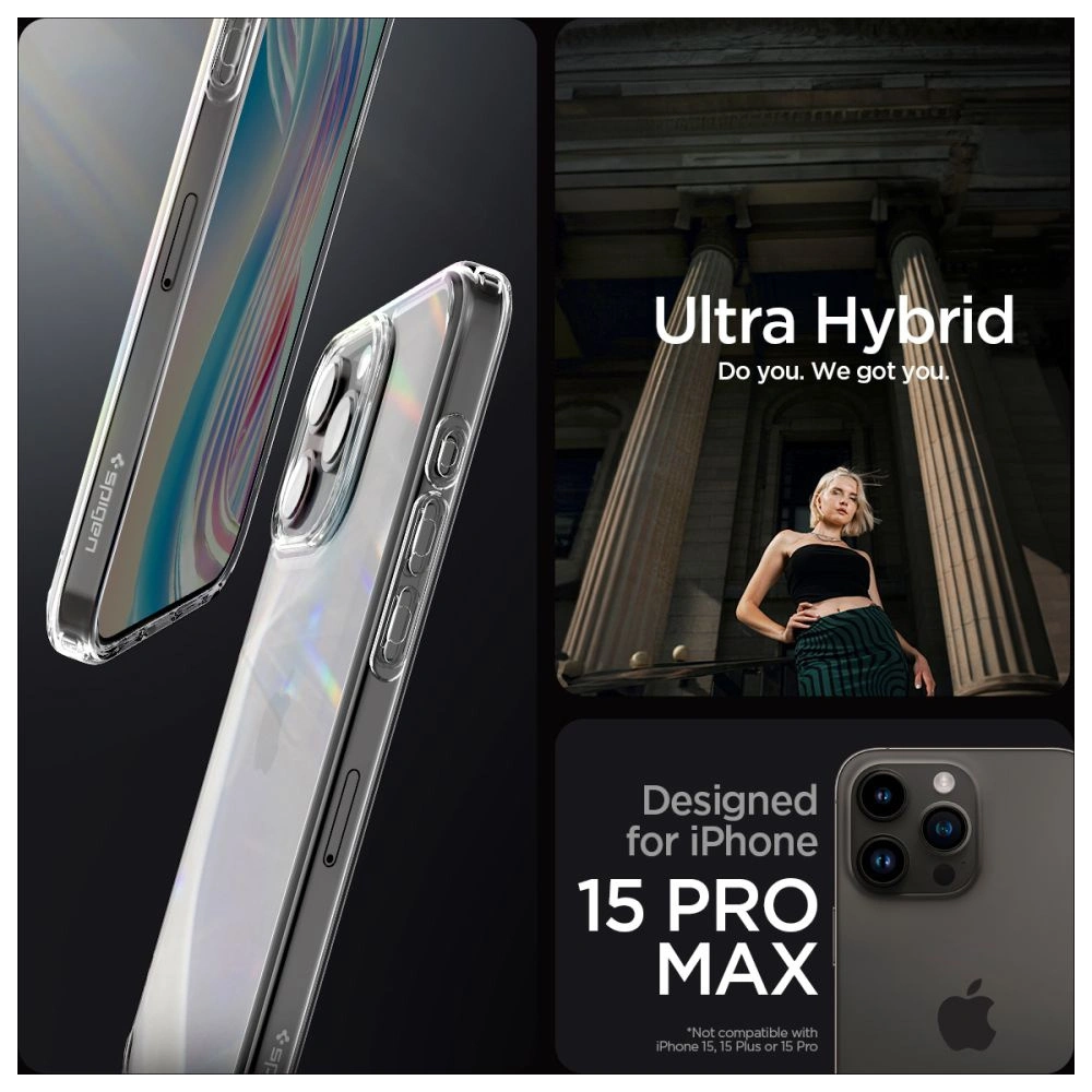 Hurtownia GSM - Case Spigen Ultra Hybrid Apple iPhone 15 Pro Max Crystal Clear - SPN2948 - {ean13} - Hurt