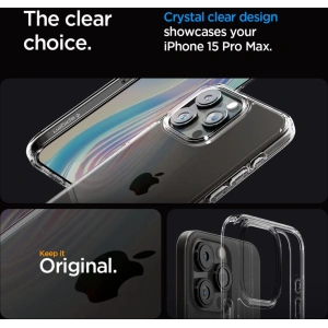 Hurtownia GSM - Etui Spigen Ultra Hybrid Apple iPhone 15 Pro Max Crystal Clear - SPN2948 - {ean13} - Hurt