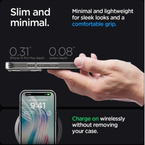 Hurtownia GSM - Etui Spigen Ultra Hybrid Apple iPhone 15 Pro Max Crystal Clear - SPN2948 - {ean13} - Hurt