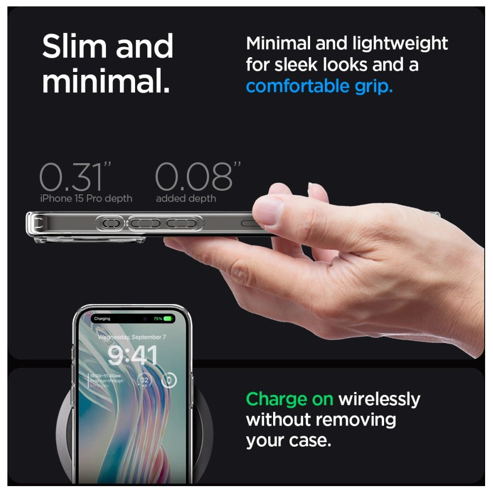 Hurtownia GSM - Case Spigen Ultra Hybrid Apple iPhone 15 Pro Max Frost Clear - SPN2949 - {ean13} - Hurt