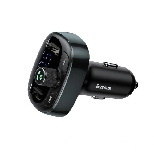 Baseus Transmiter FM z Bluetooth USB microSD (niebieski)