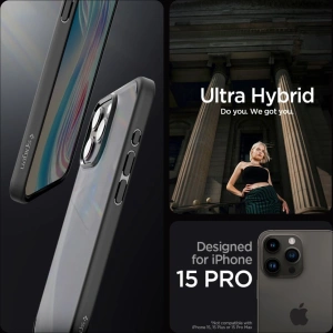 Wholesale Spigen Ultra Hybrid Apple iPhone 15 Pro Max Frost Black - SPN2950 - {ean13} - Hurt