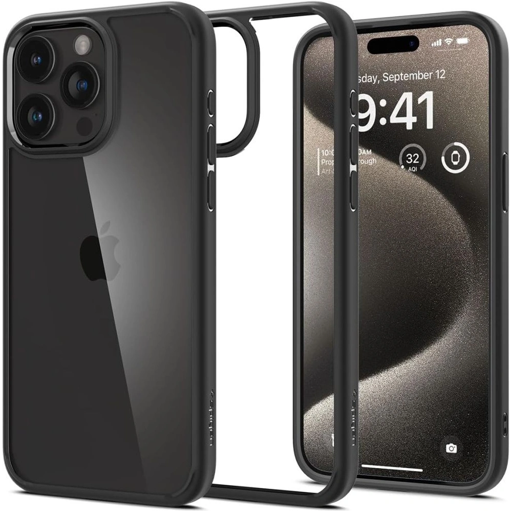 Hurtownia GSM - Etui Spigen Ultra Hybrid Apple iPhone 15 Pro Max Matná černá - SPN2951 - {ean13} - Hurt
