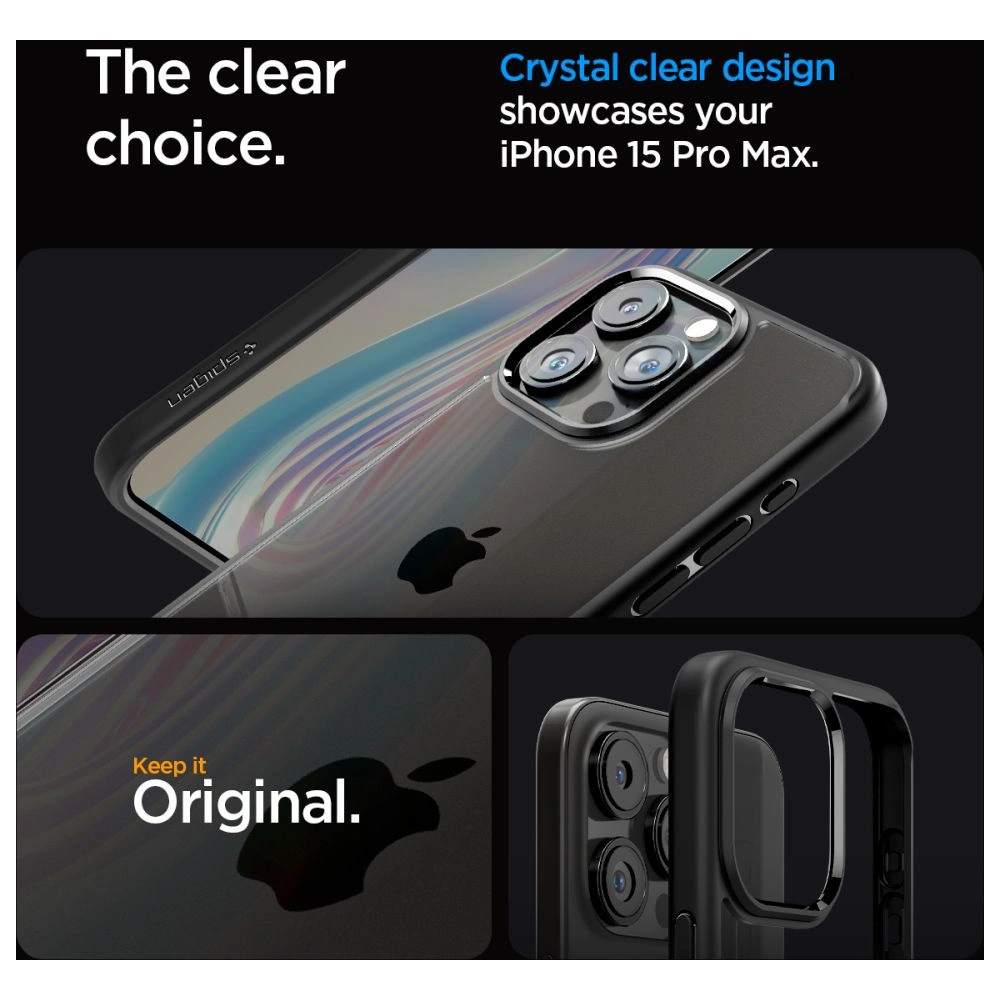Hurtownia GSM - Etui Spigen Ultra Hybrid Apple iPhone 15 Pro Max Matná černá - SPN2951 - {ean13} - Hurt