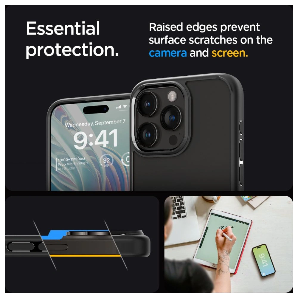 Hurtownia GSM - Etui Spigen Ultra Hybrid Apple iPhone 15 Pro Max Matná černá - SPN2951 - {ean13} - Hurt