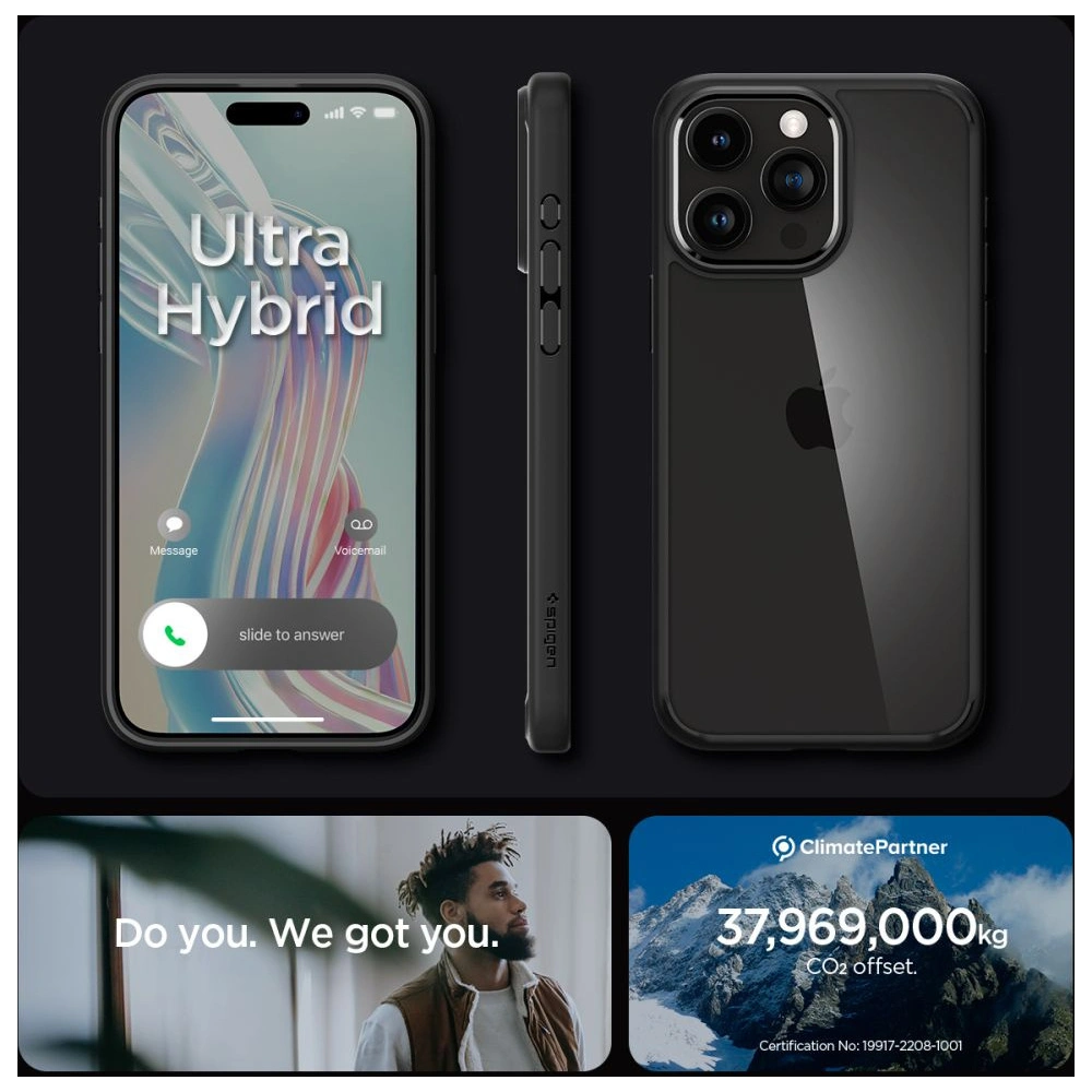 Hurtownia GSM - Etui Spigen Ultra Hybrid Apple iPhone 15 Pro Max Matná černá - SPN2951 - {ean13} - Hurt