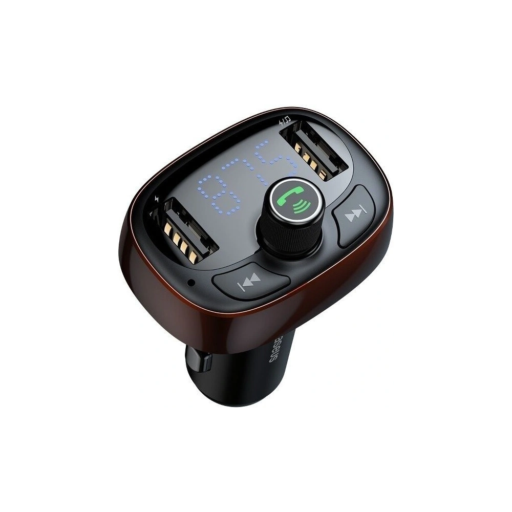 Hurtownia GSM - Baseus FM transmitter s Bluetooth USB microSD (hnědý) - BSU341BR - {ean13} - Hurt
