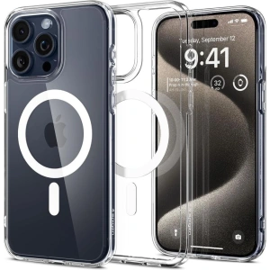 Hurtownia GSM - Etui Spigen Ultra Hybrid Mag MagSafe Apple iPhone 15 Pro Max Alb - SPN2953 - {ean13} - Hurt