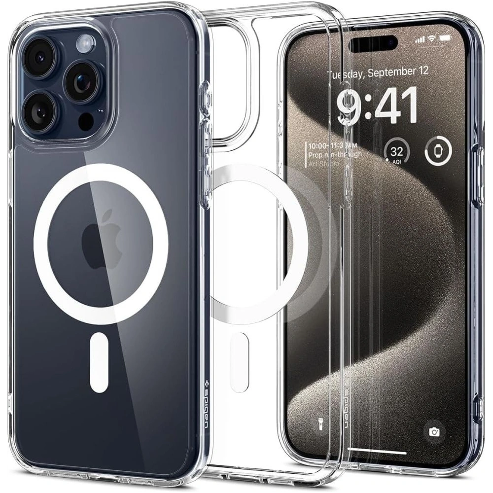 Hurtownia GSM - Case Spigen Ultra Hybrid Mag MagSafe Apple iPhone 15 Pro Max Weiß - SPN2953 - {ean13} - Hurt