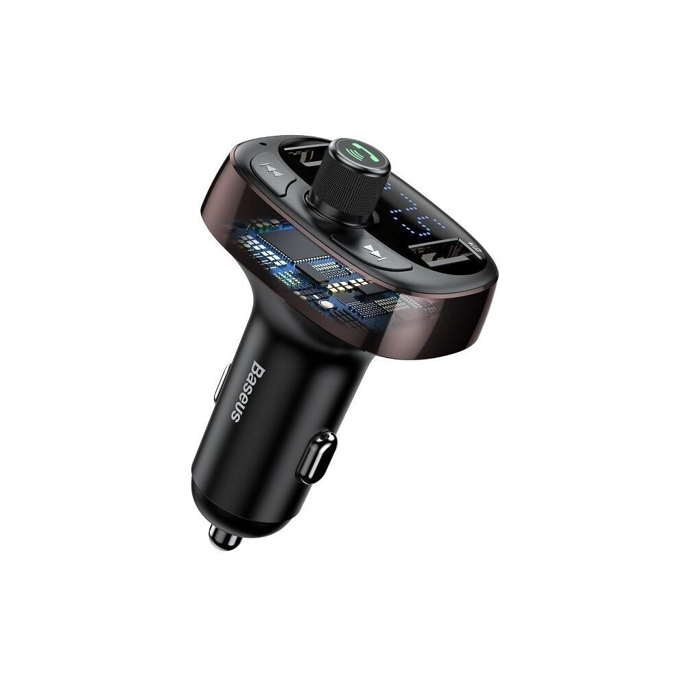 Hurtownia GSM - Baseus FM transmitter s Bluetooth USB microSD (hnědý) - BSU341BR - {ean13} - Hurt