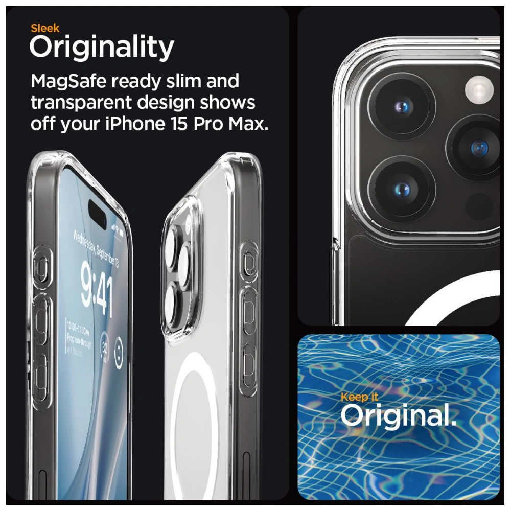 Hurtownia GSM - Case Spigen Ultra Hybrid Mag MagSafe Apple iPhone 15 Pro Max Weiß - SPN2953 - {ean13} - Hurt