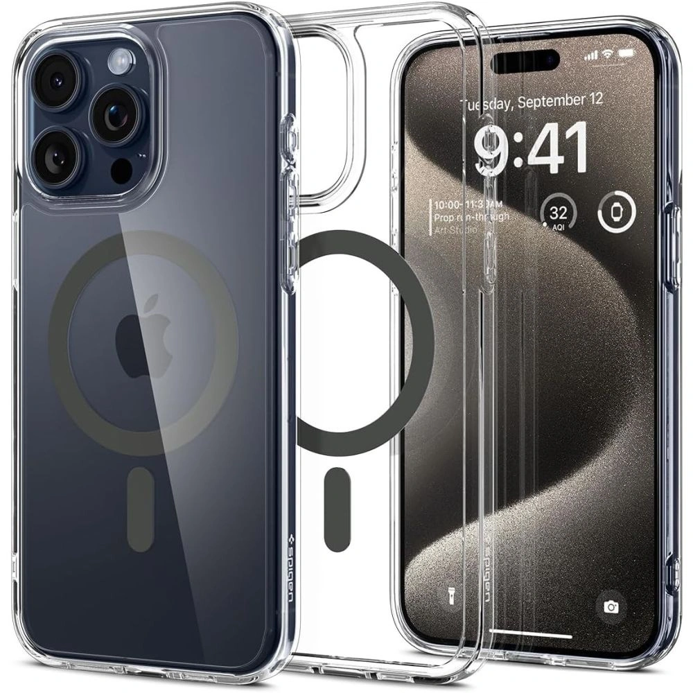Hurtownia GSM - Etui Spigen Ultra Hybrid Mag MagSafe Apple iPhone 15 Pro Max Graphit - SPN2954 - {ean13} - Hurt