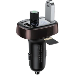 Hurtownia GSM - Baseus FM transmitter s Bluetooth USB microSD (hnědý) - BSU341BR - {ean13} - Hurt