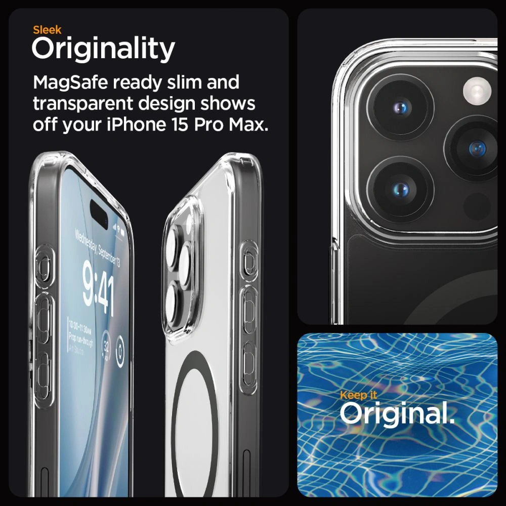 Hurtownia GSM - Case Spigen Ultra Hybrid Mag MagSafe Apple iPhone 15 Pro Max Graphit - SPN2954 - {ean13} - Hurt