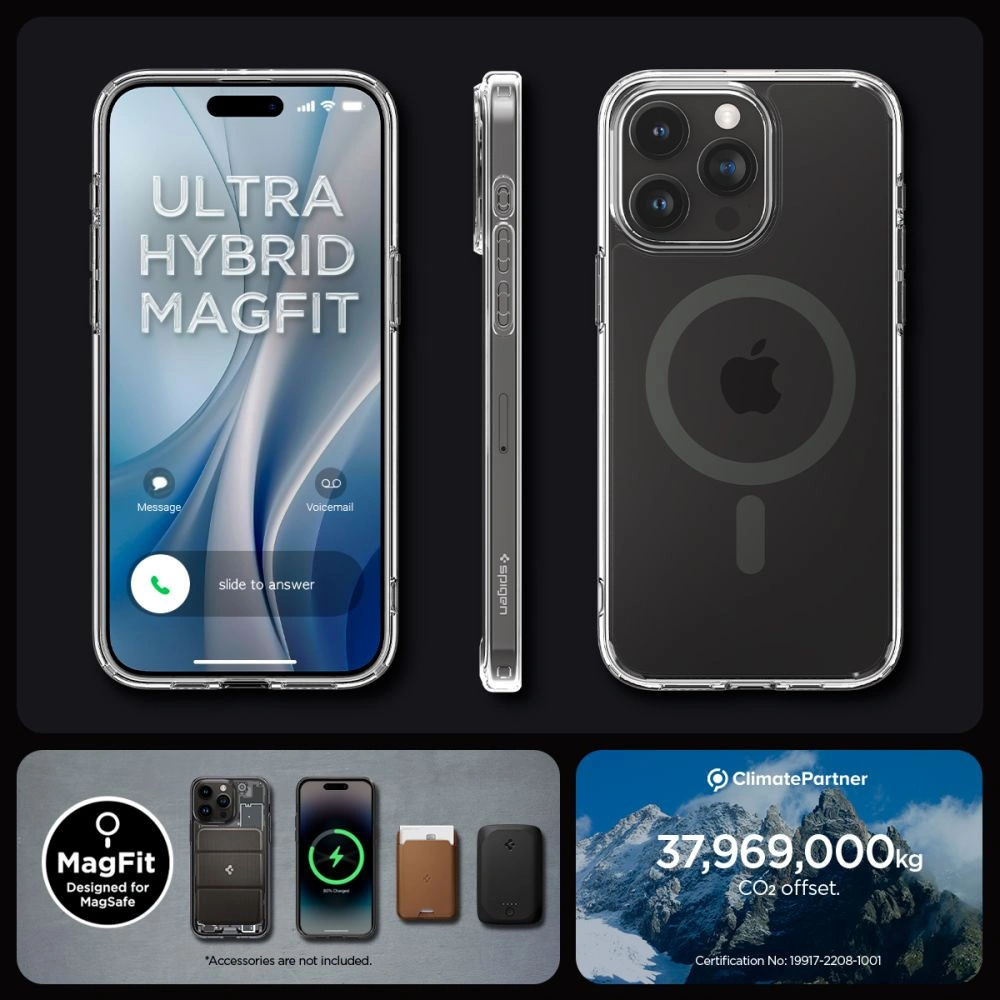 Hurtownia GSM - Etui Spigen Ultra Hybrid Mag MagSafe Apple iPhone 15 Pro Max Graphit - SPN2954 - {ean13} - Hurt