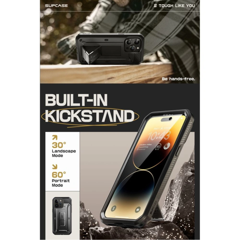 Hurtownia GSM - Case Supcase Unicorn Beetle Pro Apple iPhone 15 Pro Schwarz - SPC383 - {ean13} - Hurt