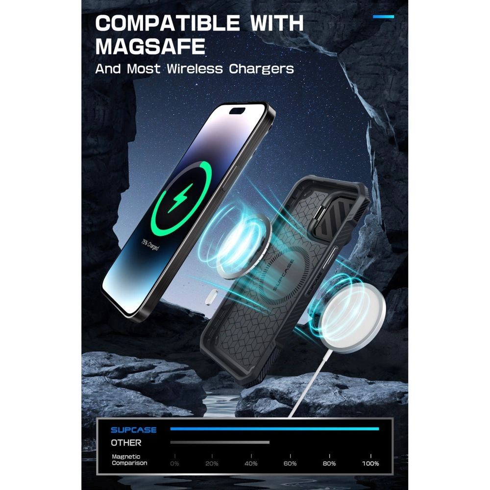 Hurtownia GSM - Etui Supcase Unicorn Beetle XT Mag MagSafe Apple iPhone 15 Pro Fekete - SPC385 - {ean13} - Hurt