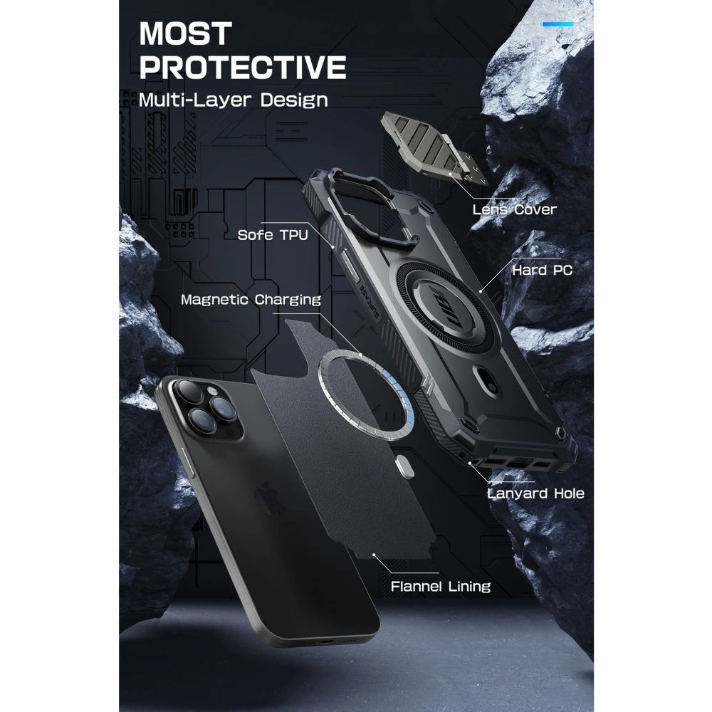 Hurtownia GSM - Case Supcase Unicorn Beetle XT Mag MagSafe Apple iPhone 15 Pro Schwarz - SPC385 - {ean13} - Hurt