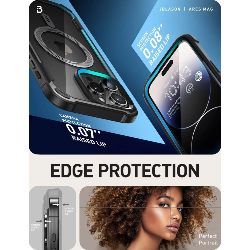 Hurtownia GSM - Etui Supcase IBLSN Ares Mag MagSafe Apple iPhone 15 Pro Černá - SPC386 - {ean13} - Hurt