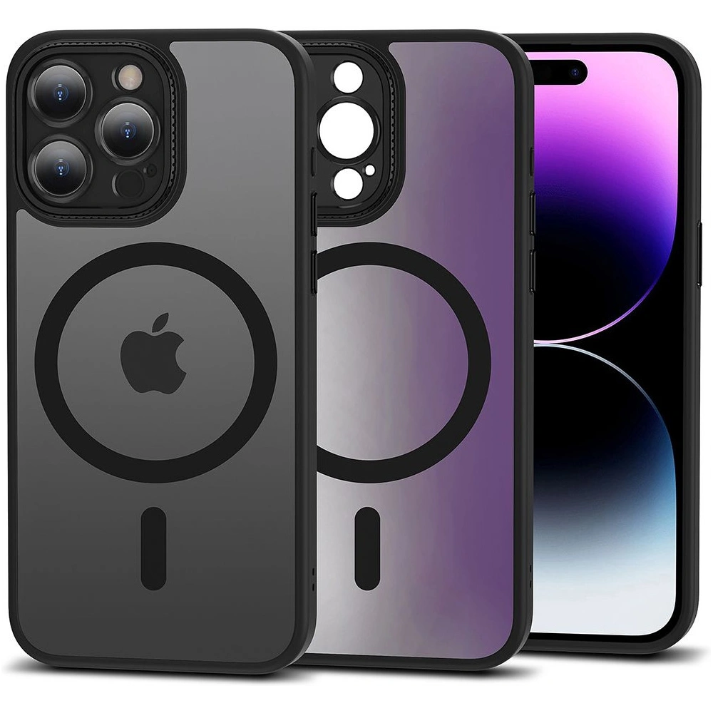 Hurtownia GSM - Tok Tech-Protect MagMat Cam+ MagSafe Apple iPhone 15 Pro Matt Fekete - THP2318 - {ean13} - Hurt