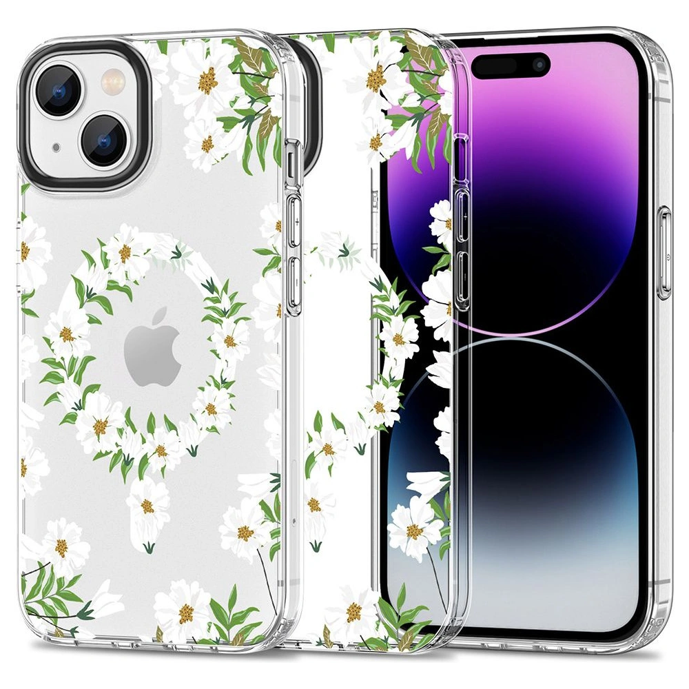 Hurtownia GSM - Case Tech-Protect MagMood MagSafe Apple iPhone 15 Weiße Gänseblümchen - THP2320 - {ean13} - Hurt