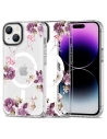 Case Tech-Protect MagMood MagSafe Apple iPhone 15 Frühlingsblumen