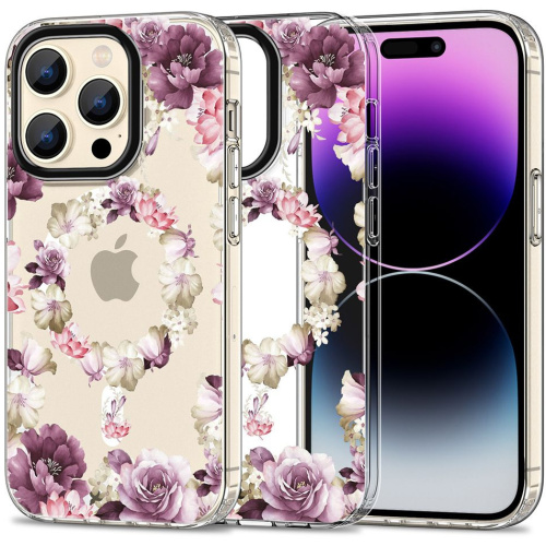 Tech-Protect Distributor - 9319456605419 - THP2329 - Tech-Protect MagMood MagSafe Apple iPhone 15 Pro Max Rose Floral - B2B homescreen