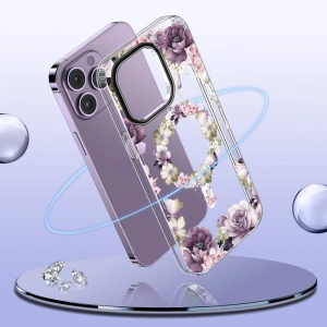 Wholesale Tech-Protect MagMood MagSafe Apple iPhone 15 Pro Max Rose Floral - THP2329 - {ean13} - Hurt
