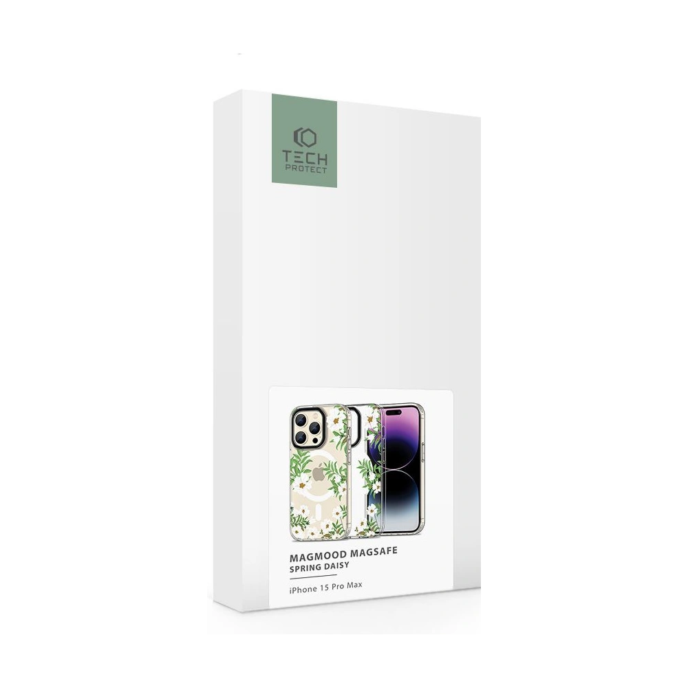 Hurtownia GSM - Etui Tech-Protect MagMood MagSafe Apple iPhone 15 Pro Max Primăvara Daisy - THP2331 - {ean13} - Hurt