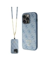 Etui Guess GUHCP14XP4TDSCPB Apple iPhone 14 Pro Max hardcase Crossbody 4G Metal Logo albastru/blue