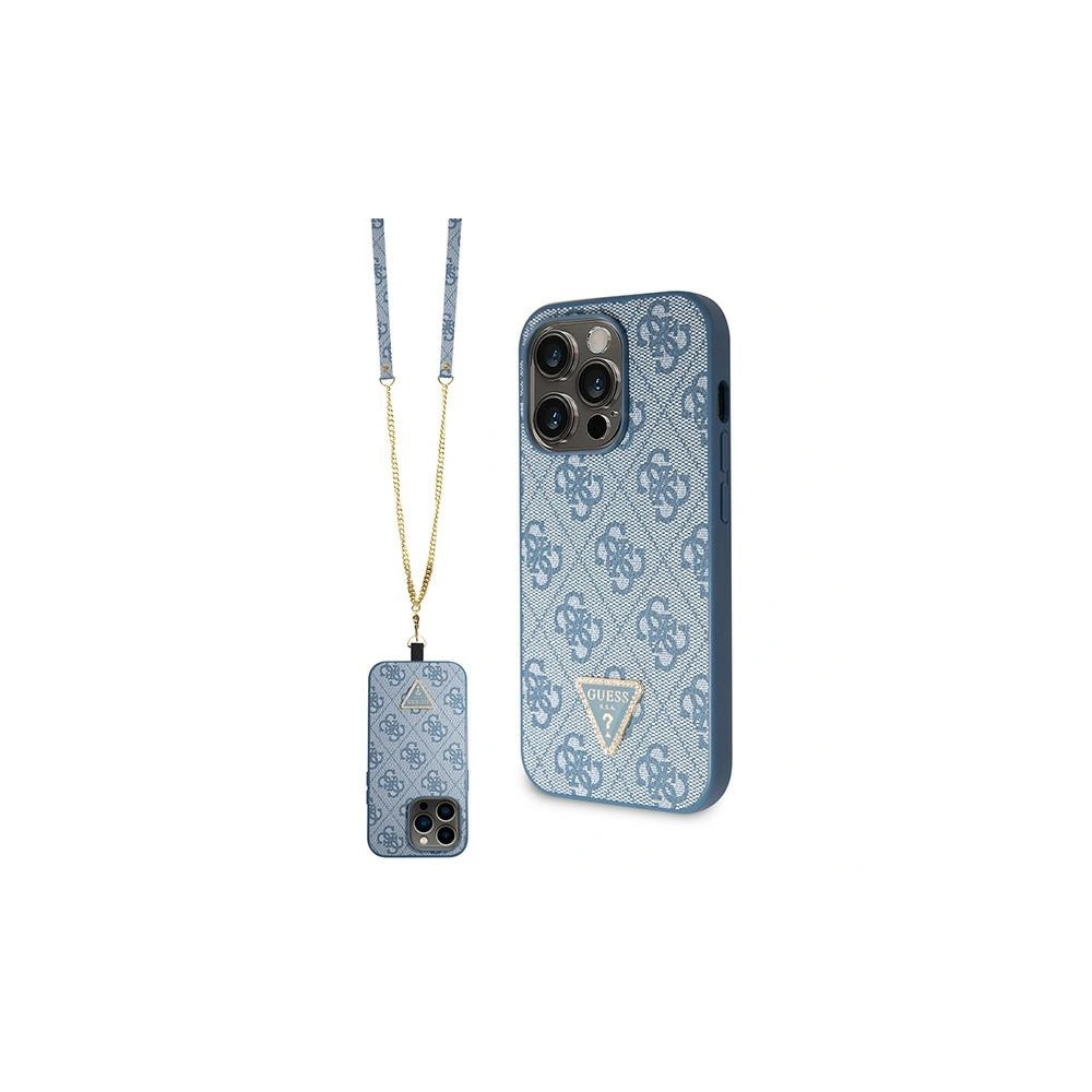 Hurtownia GSM - Etui Guess GUHCP14XP4TDSCPB Apple iPhone 14 Pro Max hardcase Crossbody 4G Metal Logo modrý/blue - GUE2892 - {ean13} - Hurt