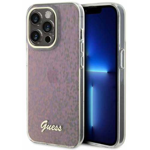 Hurtownia Guess - 3666339172619 - GUE2895 - Etui Guess GUHCP15LHDECMP Apple iPhone 15 Pro hardcase IML Faceted Mirror Disco Iridescent różowy/pink - B2B homescreen
