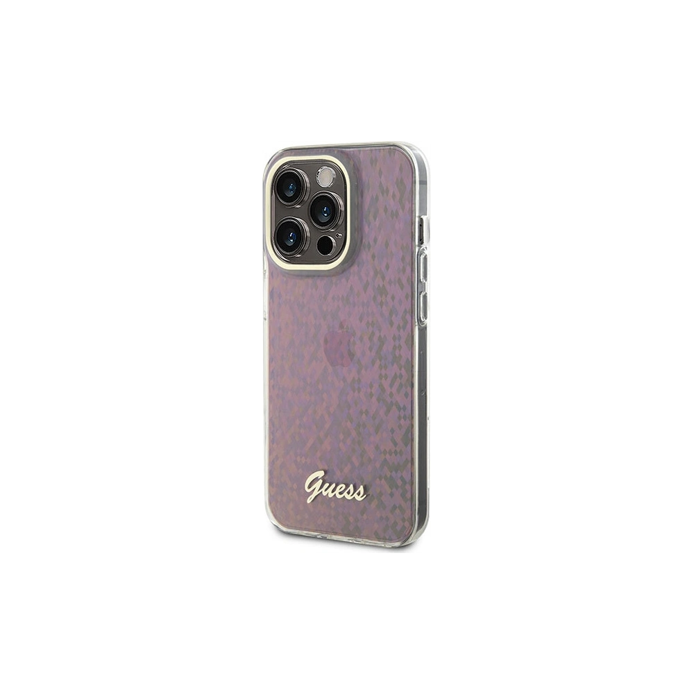Hurtownia GSM - Etui Guess GUHCP15LHDECMP Apple iPhone 15 Pro hardcase IML Faceted Mirror Disco Iridescent růžový/pink - GUE2895 - {ean13} - Hurt