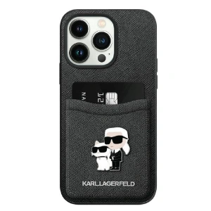Hurtownia GSM - Etui Karl Lagerfeld KLHCP15XSAPKCNPK Apple iPhone 15 Pro Max hardcase Saffiano kártyafoglalattal KC fém tű fekete/black - KLD1702 - {ean13} - Hurt