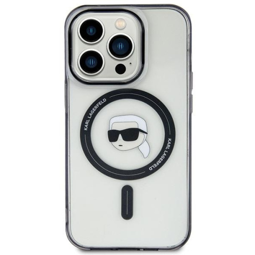 Hurtownia Karl Lagerfeld - 3666339161927 - KLD1704 - Etui Karl Lagerfeld KLHMP15MHKHNOTK Apple iPhone 15 Plus / 14 Plus hardcase IML Karl`s Head MagSafe transparent - B2B homescreen